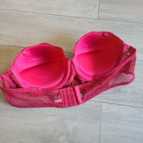 Lace Strapless Pushup Bra Size 38C - Picture 2 of 3